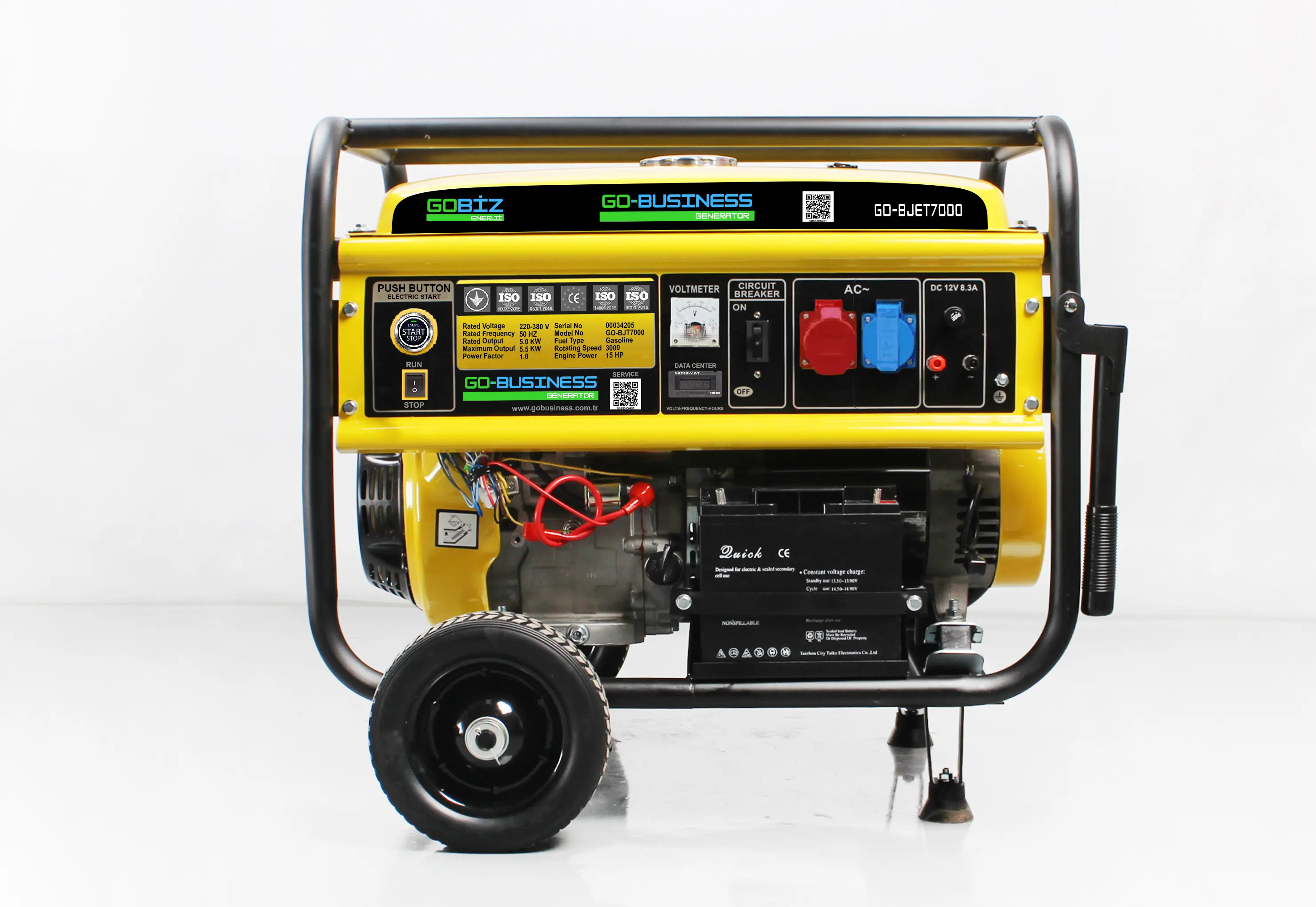 GO-BJET7000 Benzinli Drei Phasen Generator